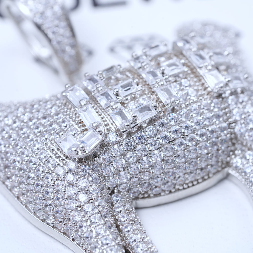 Iced Baguette Jefe Goat Necklace