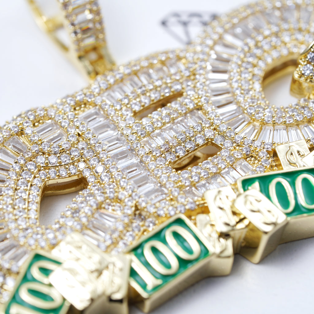 Baguette Iced CEO Necklace - The GUU Shop