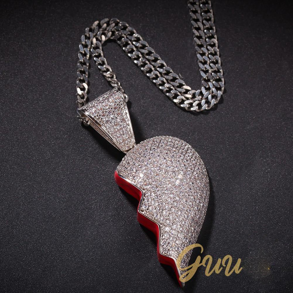 18K Gold-Plated CZ Heartbreak Pendant (with Chain) - The GUU Shop