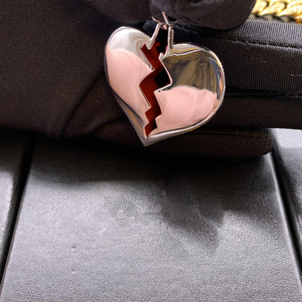 18K Gold-Plated Solid Micro-inlay AAA CZ Heartbreak Necklace
