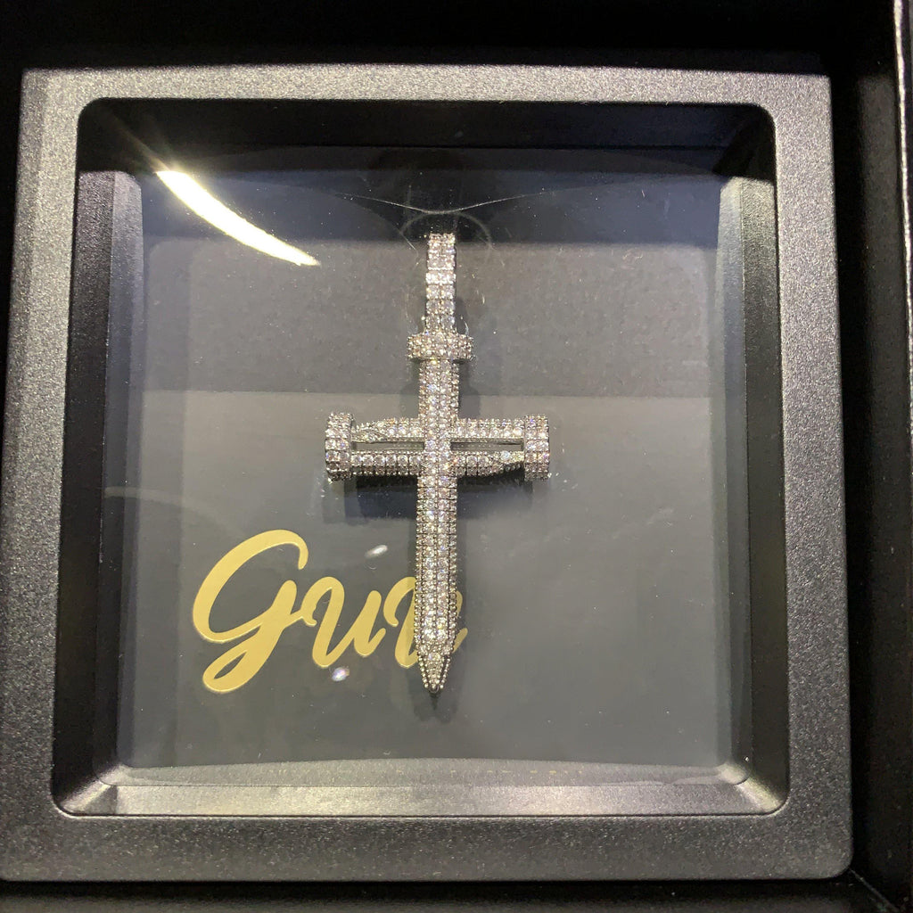 18K Gold-Plated AAA CZ Cross Pendant
