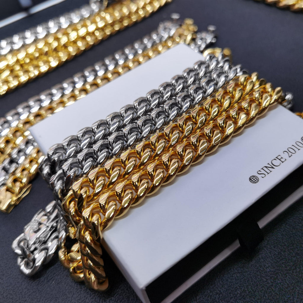12mm 18K Gold-Plated Classic Miami Cuban Link - The GUU Shop