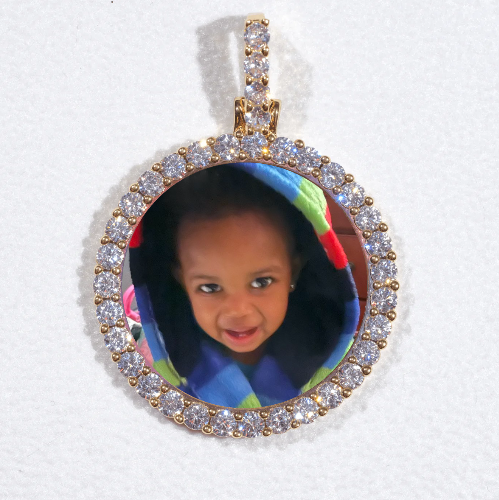 3D CIRCLE CUSTOM PICTURE PENDANT SMALL SIZE