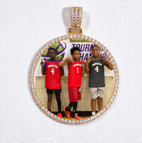 MEDIUM 3D CIRCLE CUSTOM PICTURE PENDANT