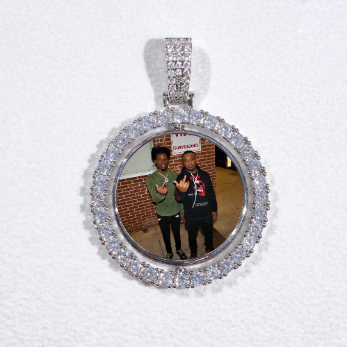 3D Spinning 2-Faced Custom Picture Pendant