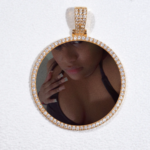 MEDIUM 3D CIRCLE CUSTOM PICTURE PENDANT