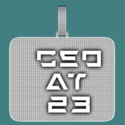 CUSTOM LETTER NECKLACE 3D BIG SQUARE