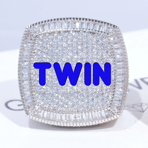CUSTOM LETTER 3D ICED RING