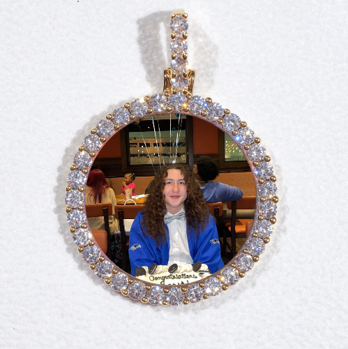 3D CIRCLE CUSTOM PICTURE PENDANT SMALL SIZE