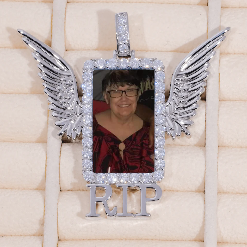 RIP WING 3D CUSTOM PICTURE PENDANT