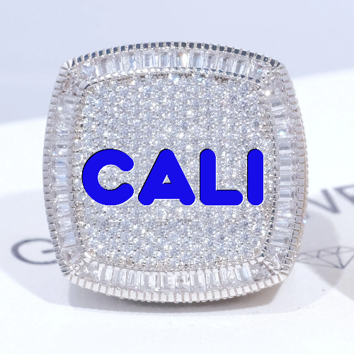 CUSTOM LETTER 3D ICED RING