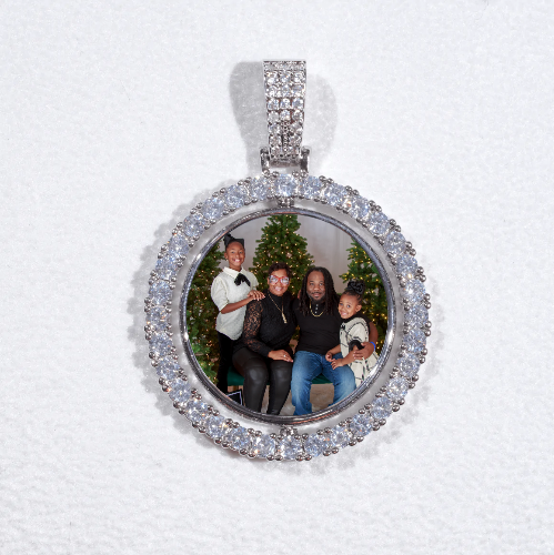 3D Spinning 2-Faced Custom Picture Pendant