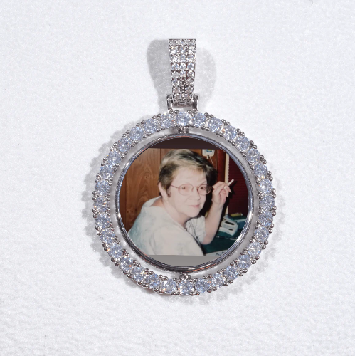 3D Spinning 2-Faced Custom Picture Pendant