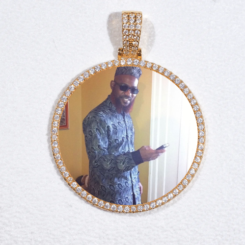 MEDIUM 3D CIRCLE CUSTOM PICTURE PENDANT