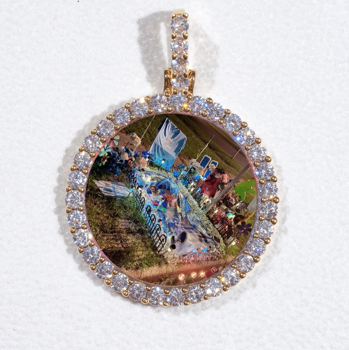 3D CIRCLE CUSTOM PICTURE PENDANT SMALL SIZE