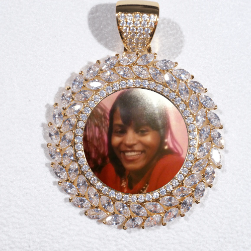 Large 3D Wheat Ear Custom Picture Pendant