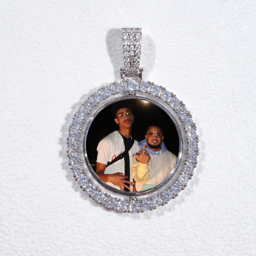 3D Spinning 2-Faced Custom Picture Pendant