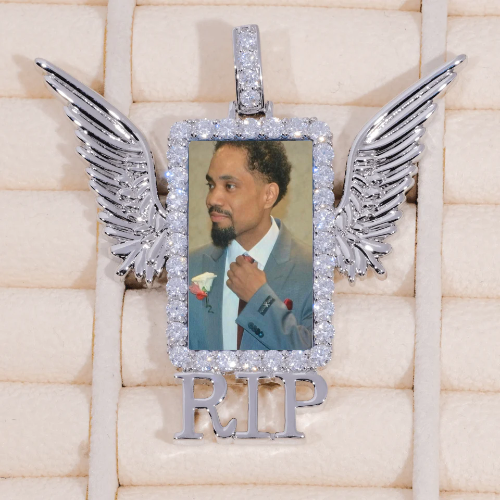 RIP WING 3D CUSTOM PICTURE PENDANT