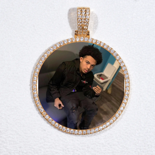 MEDIUM 3D CIRCLE CUSTOM PICTURE PENDANT