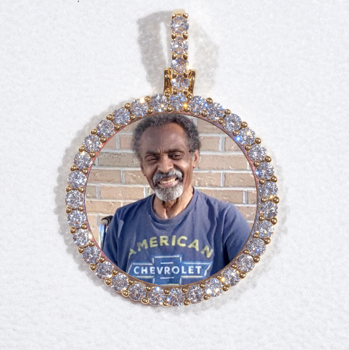 3D CIRCLE CUSTOM PICTURE PENDANT SMALL SIZE