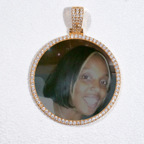MEDIUM 3D CIRCLE CUSTOM PICTURE PENDANT