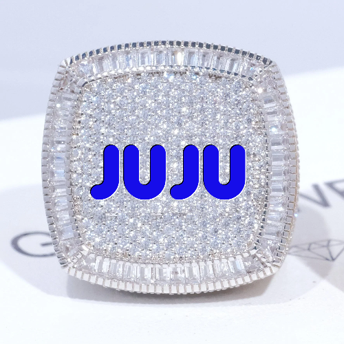 CUSTOM LETTER 3D ICED RING