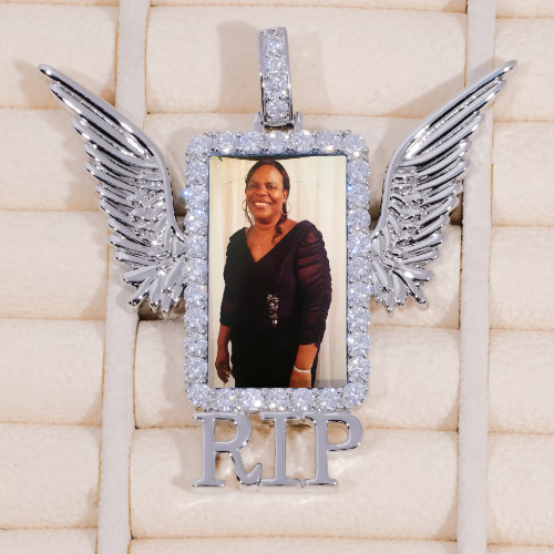 RIP WING 3D CUSTOM PICTURE PENDANT