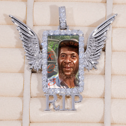 RIP WING 3D CUSTOM PICTURE PENDANT
