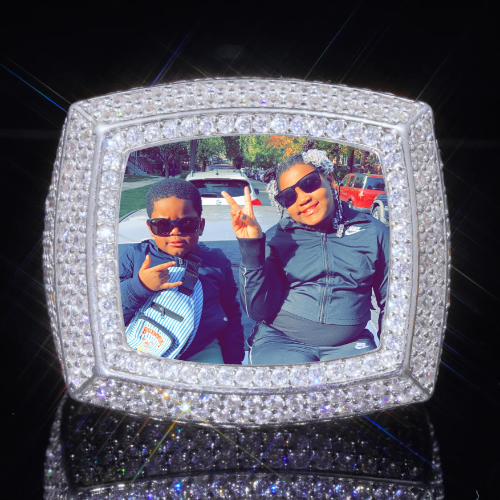 3D CUSTOM PICTURE ICED RING
