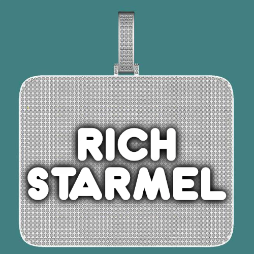 CUSTOM LETTER NECKLACE 3D BIG SQUARE