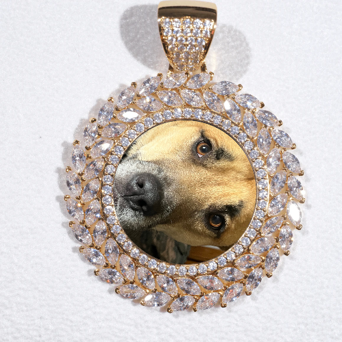 Large 3D Wheat Ear Custom Picture Pendant