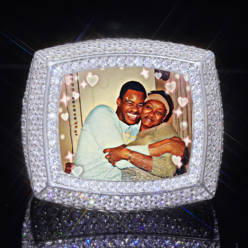 3D CUSTOM PICTURE ICED RING