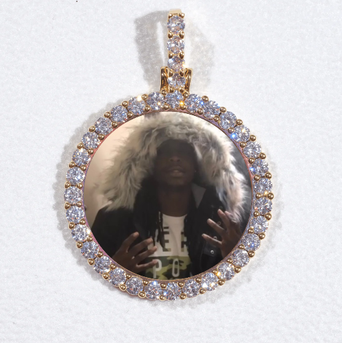 3D CIRCLE CUSTOM PICTURE PENDANT SMALL SIZE