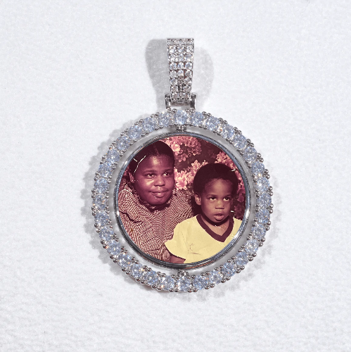 3D Spinning 2-Faced Custom Picture Pendant
