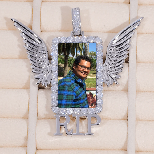 RIP WING 3D CUSTOM PICTURE PENDANT