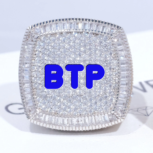 CUSTOM LETTER 3D ICED RING