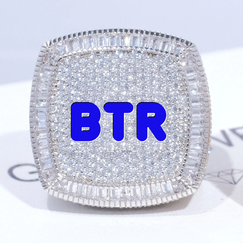 CUSTOM LETTER 3D ICED RING