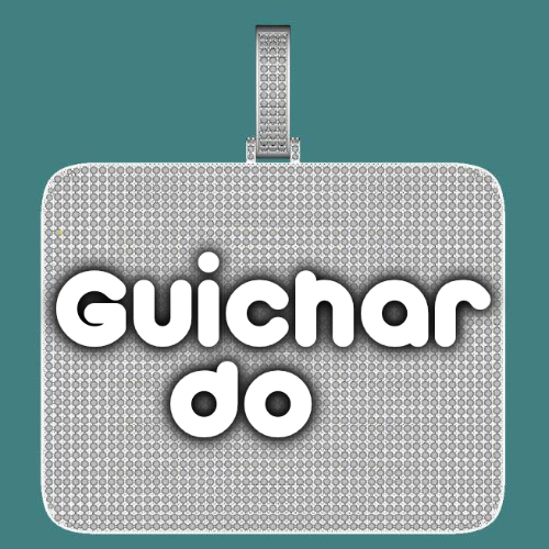 CUSTOM LETTER NECKLACE 3D BIG SQUARE
