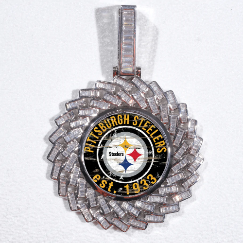 Large 3D Baguette Custom Picture Pendant