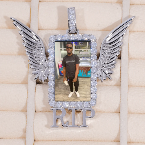 RIP WING 3D CUSTOM PICTURE PENDANT