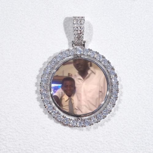 3D Spinning 2-Faced Custom Picture Pendant