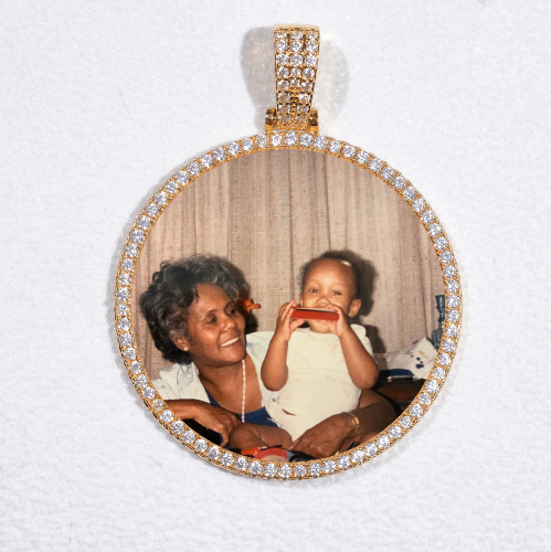MEDIUM 3D CIRCLE CUSTOM PICTURE PENDANT