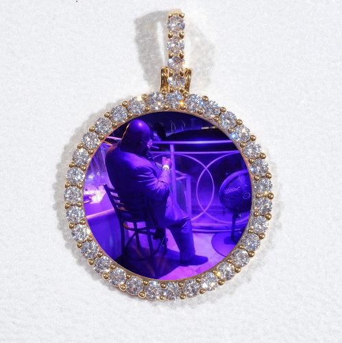 3D CIRCLE CUSTOM PICTURE PENDANT SMALL SIZE