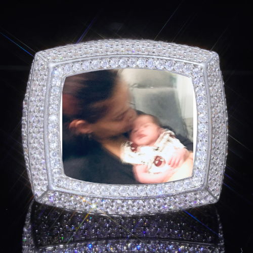 3D CUSTOM PICTURE ICED RING