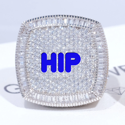 CUSTOM LETTER 3D ICED RING