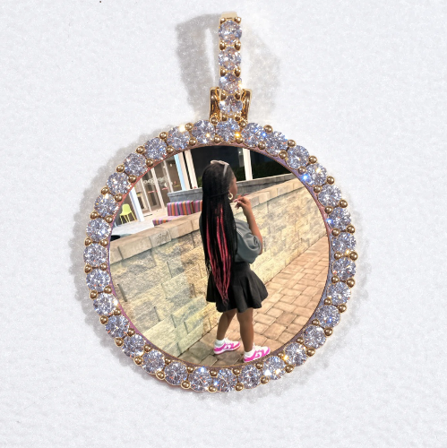 3D CIRCLE CUSTOM PICTURE PENDANT SMALL SIZE