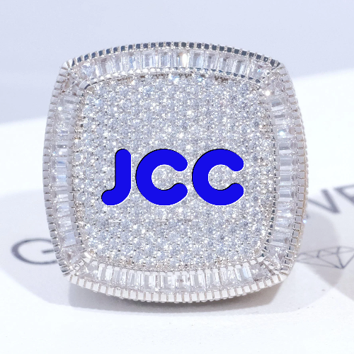 CUSTOM LETTER 3D ICED RING