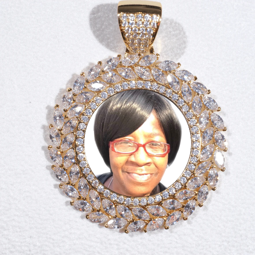 Large 3D Wheat Ear Custom Picture Pendant