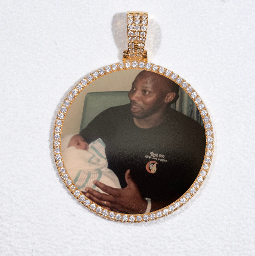 MEDIUM 3D CIRCLE CUSTOM PICTURE PENDANT