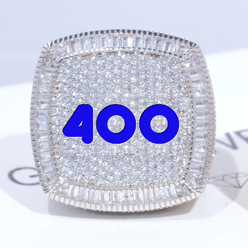 CUSTOM LETTER 3D ICED RING